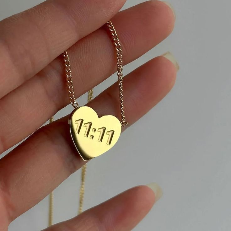1111 Heart Necklace