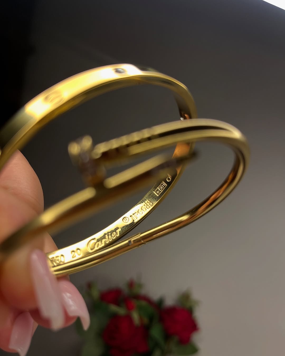 Love Bracelet + Diamond Nail Combo