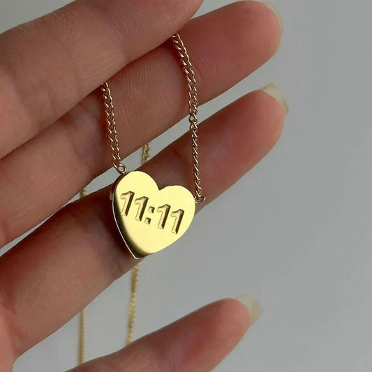 1111 Heart Necklace