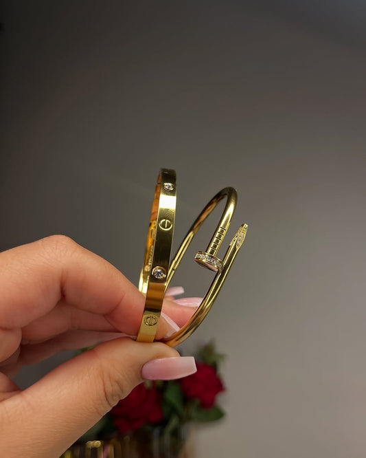 Love Bracelet + Diamond Nail Combo
